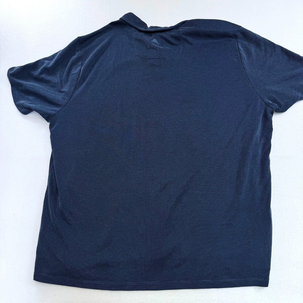 Tommy Bahama Mens XXXL Polo Shirt Navy Blue Tencel Modal ST226187RA 3XL - Picture 3 of 6